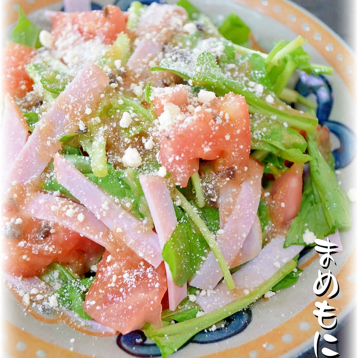 粉チーズで苦み軽減 ルッコラのサラダ レシピ 作り方 By まめもにお 楽天レシピ 粉チーズで苦み軽減 ルッコラのサラダ レシピ 作り方 By まめもにお 楽天レシピ